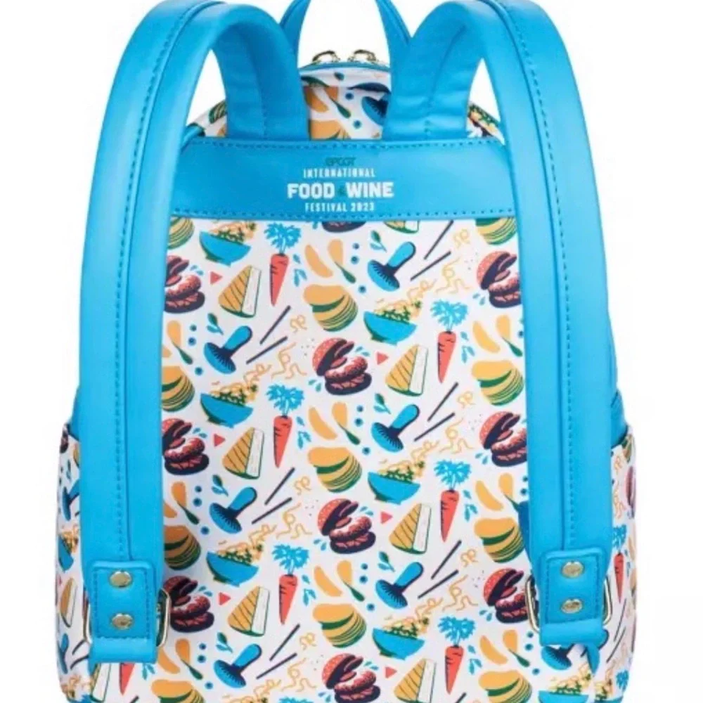 Loungefly Disney Blue and White Backpack
